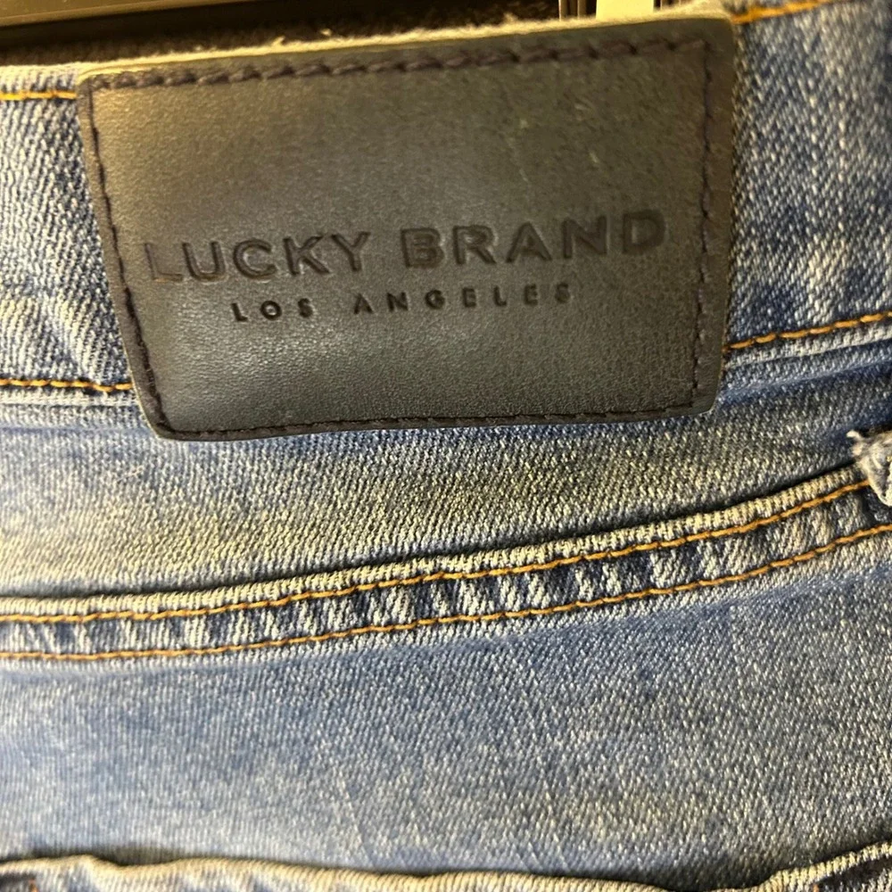 Lucky Brand 410 Athletic Slim Mens Jeans 32x32 Medium Wash Blue Denim Stretch